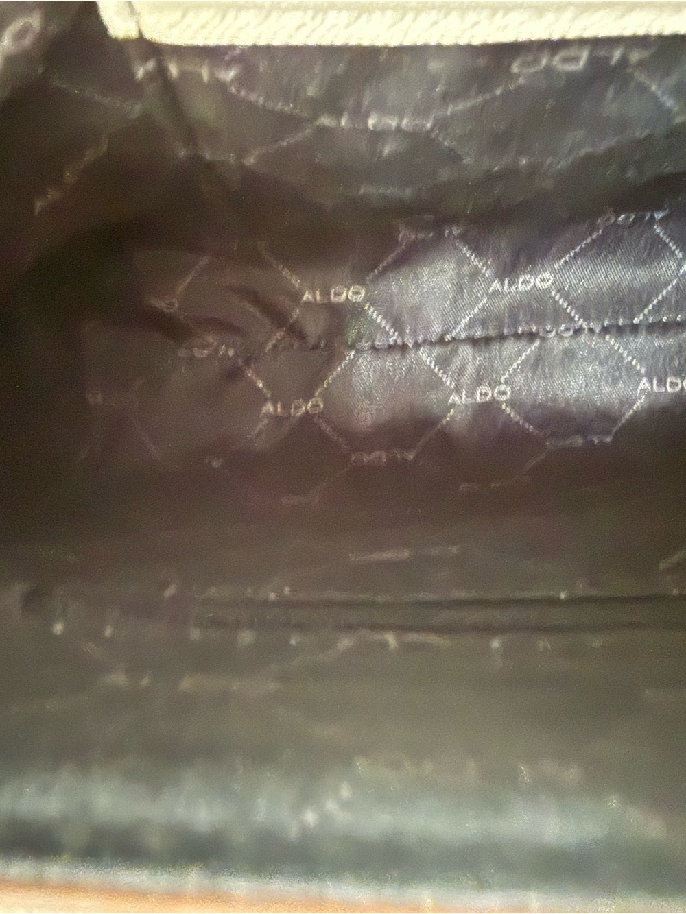 ALDO Tricolor Croc-texture Crossbody Bag with Gold Chain Strap - Picture 9 of 11